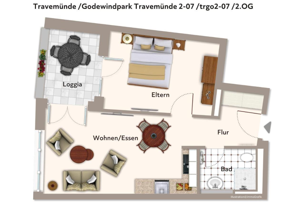 Apartment Godewindpark Travemuende Godewindpark Travemuende 2-07 *